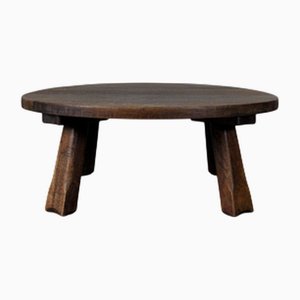 Rustikaler Couchtisch aus Eiche, Niederlande, 1960er