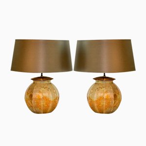 Hand-Crafted Table Lamps from Laque Line, 1970s, Set of 2