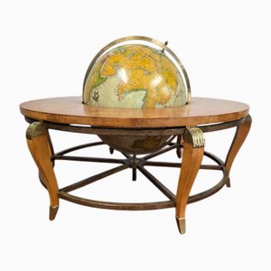 Mid-Century Ernest Hemingway Collection Globe Coffee Table from La Monde, 1960s