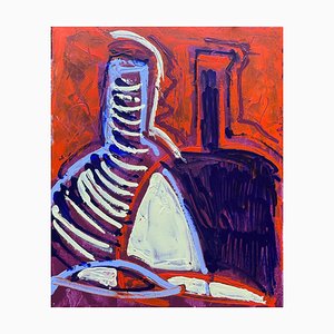 Sax Berlin, Bottles St Emilion No. 3, 2025, Acrilico e pittura a olio