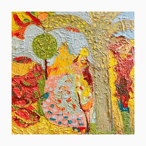 Paul Wadsworth, Indian Tree Dancers, Oil Painting, 2025