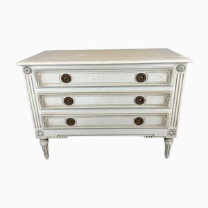 Vintage Cream Painted Chest of 3 Drawers