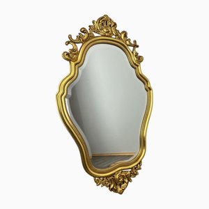 Vergoldeter französischer Vintage Rokoko Wandspiegel