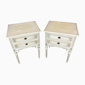 Mesitas de noche estilo Louis vintage. Juego de 2