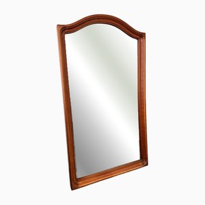 Vintage French Wall Mirror with Curved Frame
