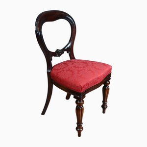 Victorian Dining Chairs in Mahogany, 1930s, Set of 8