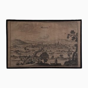 Antike Gravur einer Gottesanbeterin, 1600er