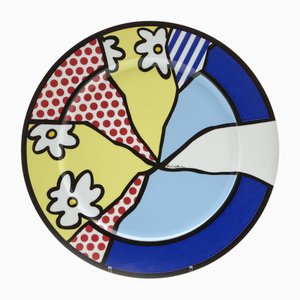 Edition 0802/3000 Plate in Porcelain by Roy Lichtenstein