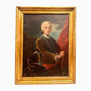 Portrait of a Knight, Early 18th Century, Oil on Canvas, Framed