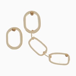 Medium Notearrings Oak Wall Lamp by Virginia Arlotto