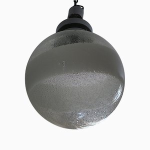 Lampada a sospensione sferica in vetro di Murano di Mazzega, Italia, anni '60