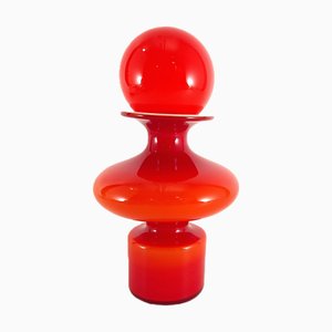 Pop Art Carnaby Vase with Ball Stopper attributed to Per Lütken for Holmegaard, 1960s
