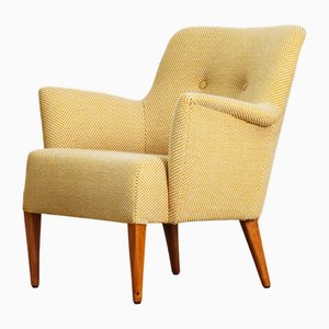 Poltrona con rivestimento in lana di Kvadrat, anni '50