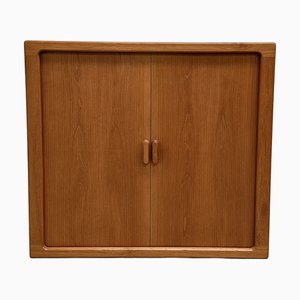 Vintage Schrank aus Teak mit Rolltür von CFC Silkeborg, Dänemark, 1970er