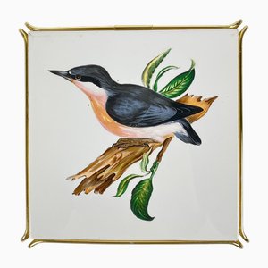 Grauer Vogel Untersetzer von Villeroy & Boch, 1950er