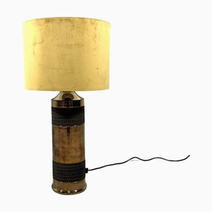 Large Copper Hued Table Lamp by Bitossi for Bergboms, Sweden, 1960s