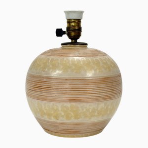 Art Deco Stoneware Model 3154 Table Lamp by Anna-Lisa Thomson for Upsala Ekeby, Sweden, 1930s-1940s