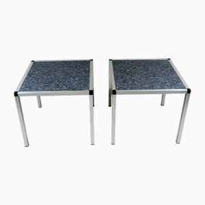 Granite Side Tables, 1970s, Set of 2