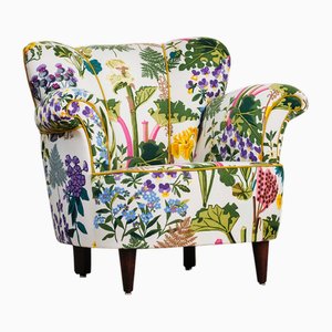 Large Armchair with Upholstery from Gocken Jobs, 1950s