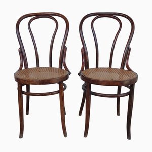 Chaises de Bistrot en Bois Courbé de Sautto and Liberale, Italie, 1940s, Set de 2