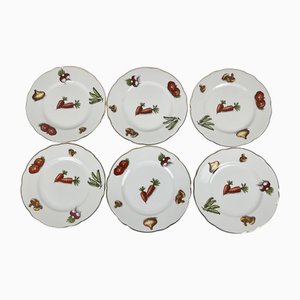Le Potager Dessertteller von KG Lunéville, 1950er-1970er, 6er Set