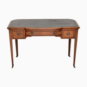 Antique Edwardian Inlaid Walnut Desk, 1900s
