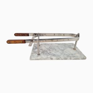 Vintage Ham Holder with Marble Base from Fisher, France, 1970s