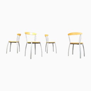 Italian Postmodern Dining Chairs, 1990s, Set of 4