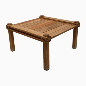 Small Oak Coffee Table in the style of Pierre Chapo, 1970s