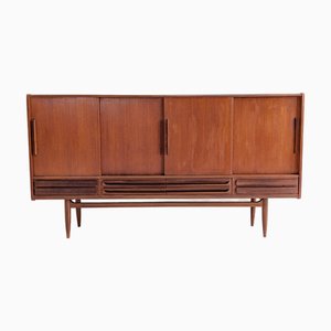 Modernes Dänisches Mid-Century Highboard aus Teak, 1960er