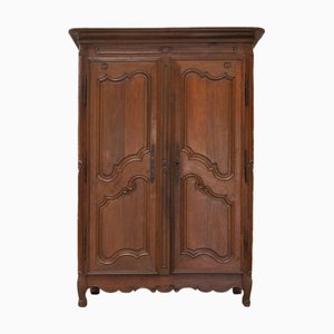 Antiker provenzalischer Kleiderschrank, 1700er