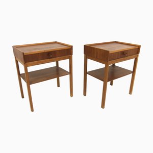Comodini in teak, Scandinavia, anni '60, set di 2