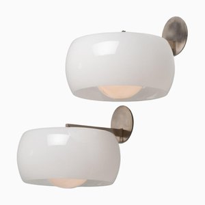 Lámparas de pared Clinio vintage de Vico Magistretti para Artemide, años 50. Juego de 2