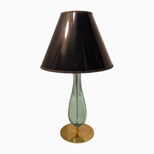 Lampada da tavolo nr. 2206 in ottone e vetro a goccia di Max Ingrand per Fontana Arte, anni '50