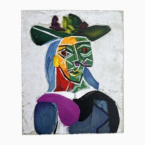 Pablo Picasso, Woman with a Hat (Dora Maar), 1956, Lithograph