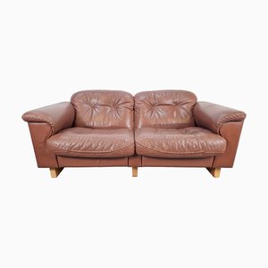 DS101 2-Seater Sofa in Leather from de Sede, 1970s