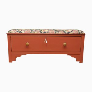 Bloomsbury Style Painted Storage Bench, 1890s