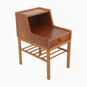Scandinavian Teak Bedside Table, 1960