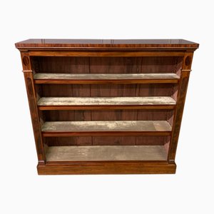 Victorian Mahogany Open Bookcase, 1865