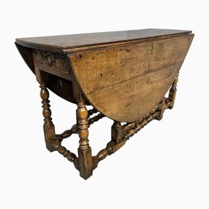 Oak Drop Leaf Dining Table, 1750s