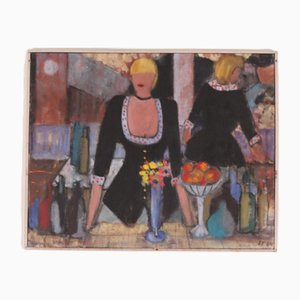 Ingert Eriksson, The Bar, 1960, Olio su tela