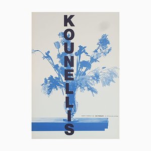 Lithografieplakat für Einzelausstellung in der Ugo Ferranti Gallery, Rom nach Jannis Kounellis, 1986