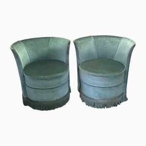 Corduroy Chairs, 1970s, Set of 2