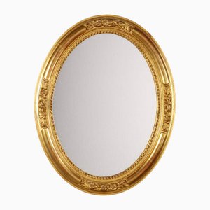 Italian Golden Mirror with Carvings