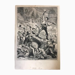 Browne Hablot Knight, Wilkes Riots, Etching, Mid 19th Century