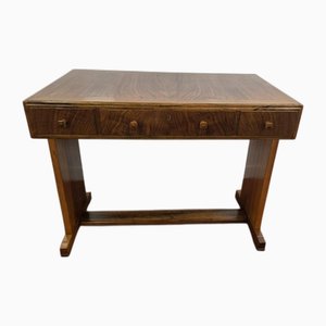 Art Deco Desk in Walnut from Heals of London, 1930s