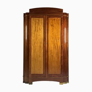 Art Deco Kleiderschrank mit Spiegeln, 1920er