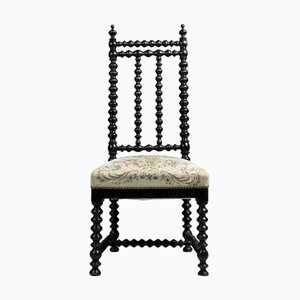 Silla Bobbin francesa antigua, década de 1890