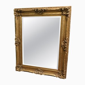 Large Gilt Bevelled Wall Mirror, 1970s