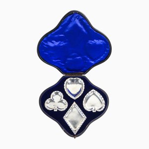 Posacenere in argento sterling, set di 4